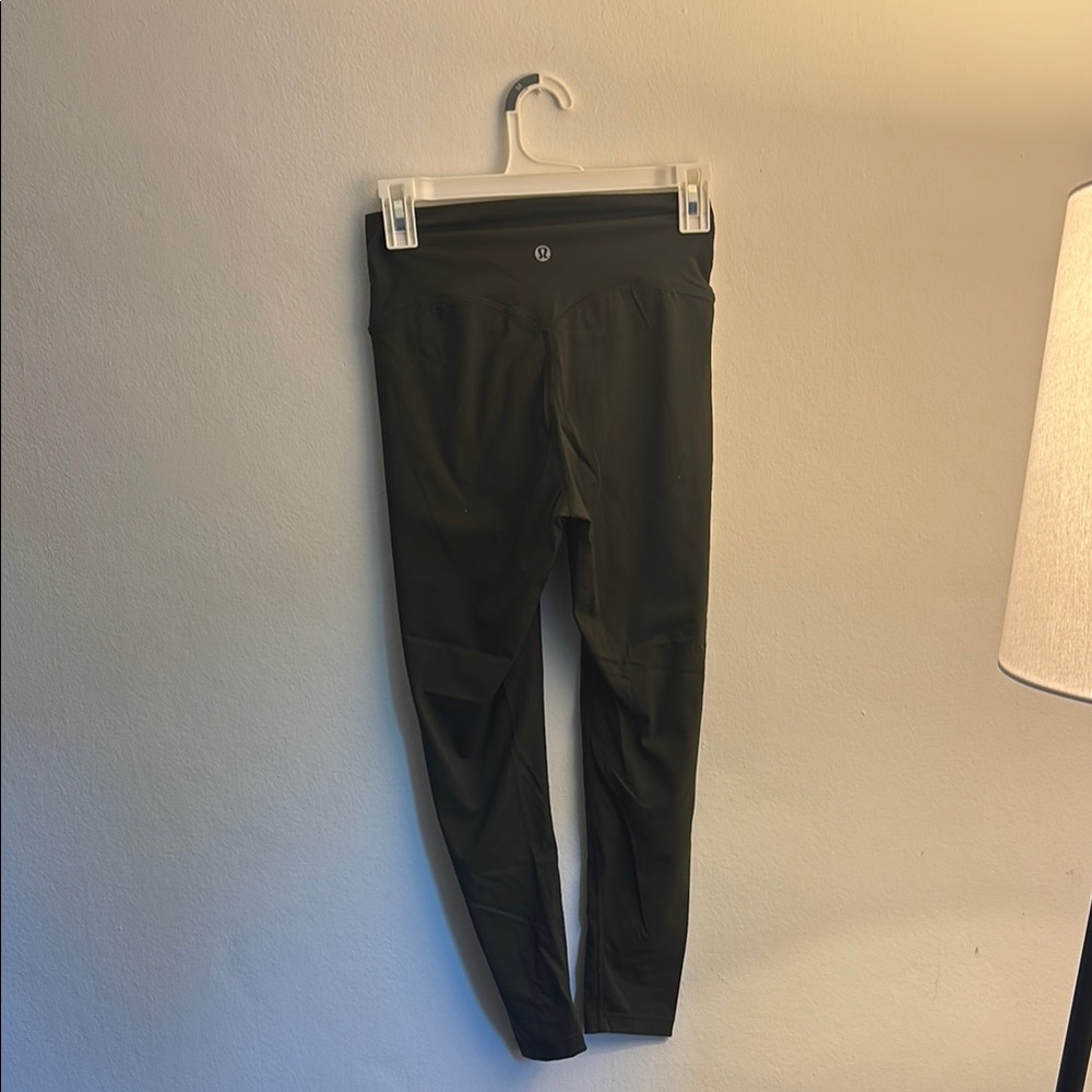 Dark olive green lululemon leggings